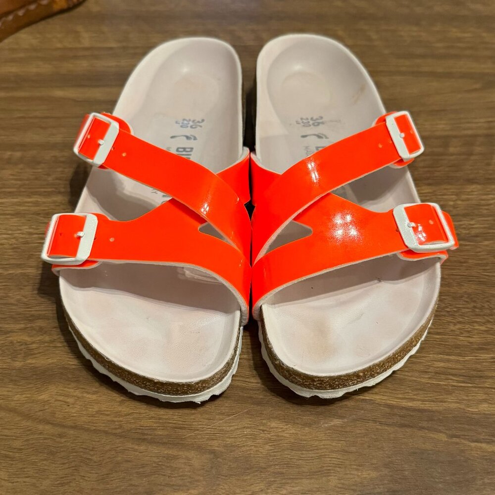 Birkenstock Yao Hex Balance Neon Orange sz36